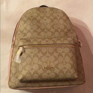 Large Coach Blush Pink Backpack